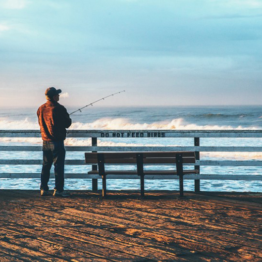 What are the ways to purchase fishing gear stores?